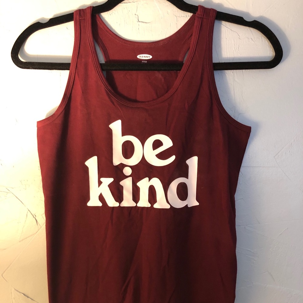 Maroon Be Kind tank